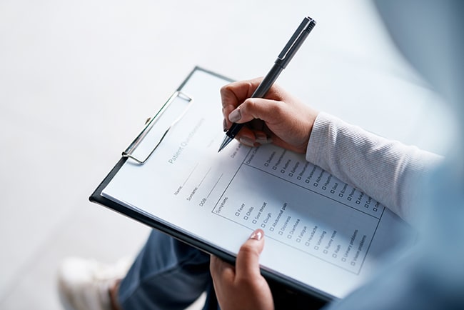 glaucoma patient forms